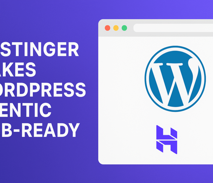 Hostinger Makes WordPress Agentic Web-Ready